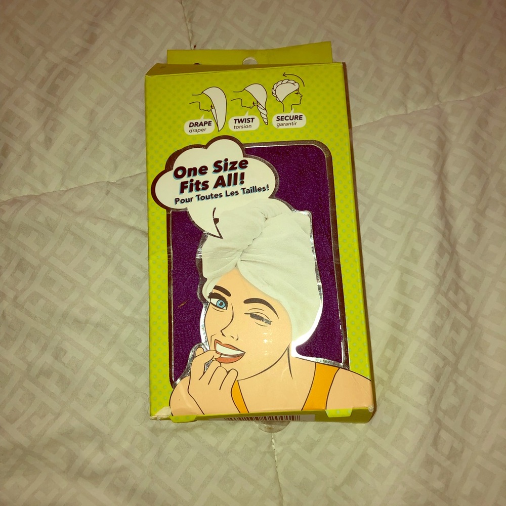Hair twist dry towel